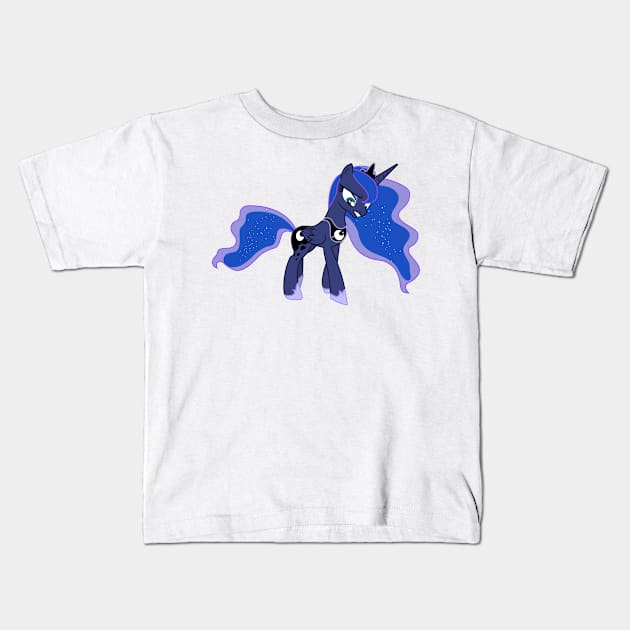 Luna Kids T-Shirt by CloudyGlow